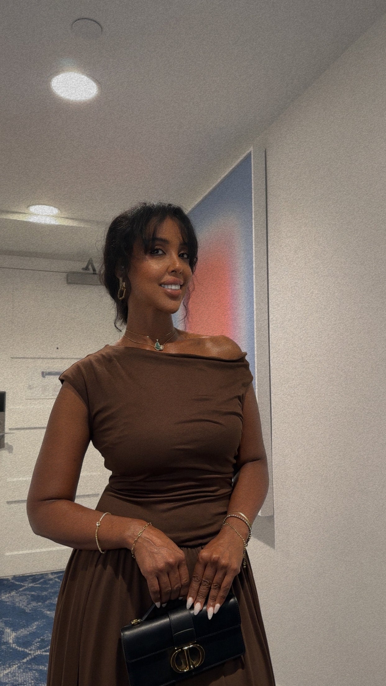 Brown  Dress